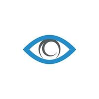 design de logotipo de vetor para cuidados com os olhos