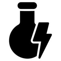 ícone de glifo de frasco vetor