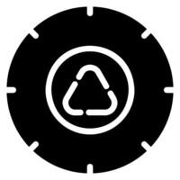 ícone de glifo de roda vetor