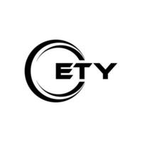 ety logotipo projeto, inspiração para uma único identidade. moderno elegância e criativo Projeto. marca d'água seu sucesso com a impressionante isto logotipo. vetor