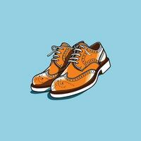 brogues vetor grampo arte ilustração