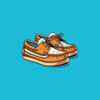 mocassins vetor grampo arte ilustração