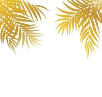ilustração em vetor silhueta folha de palmeira bonita
