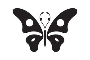 borboleta tatuagem silhueta projeto, gráfico Preto ícone do borboleta isolado em branco fundo vetor