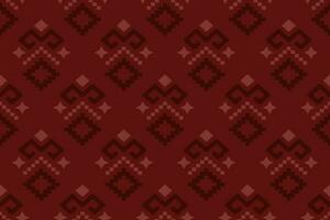 vermelho tradicional étnico padronizar paisley flor ikat fundo abstrato asteca africano indonésio indiano desatado padronizar para tecido impressão pano vestir tapete cortinas e sarongue vetor