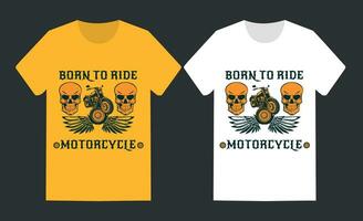 impressão pronto motocicleta t camisa Projeto vetor modelo.