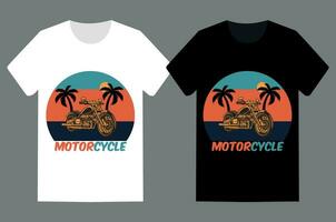 impressão pronto motocicleta t camisa Projeto vetor modelo.