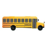 escola amarelo ônibus vetor ilustração isolado em branco fundo