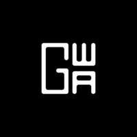 gwa carta logotipo vetor projeto, gwa simples e moderno logotipo. gwa luxuoso alfabeto Projeto