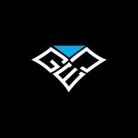 gej carta logotipo vetor projeto, gej simples e moderno logotipo. gej luxuoso alfabeto Projeto