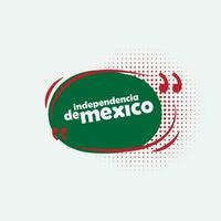 Viva México independência dia discurso bolha vetor