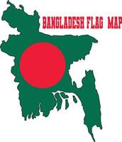 Bangladesh bandeira mapa vetor