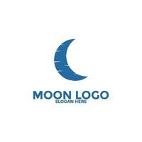 lua logotipo vetor ícone, simples lua logotipo Projeto modelo