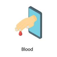 conceitos de doação de sangue vetor