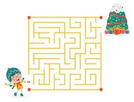 ilustração de labirinto para crianças