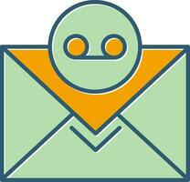 ícone de vetor de correio de voz