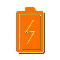 ícone de vetor de bateria carregando