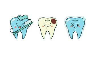 dentes escovar, dental, oral higiene escova de dente, pasta de dentes conceito vetor