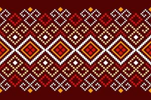 Cruz ponto colorida geométrico tradicional étnico padronizar ikat desatado padronizar abstrato Projeto para tecido impressão pano vestir tapete cortinas e sarongue asteca africano indiano indonésio vetor