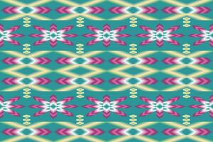 étnico abstrato ikat. desatado padronizar dentro tribal, folk bordado. asteca geométrico arte enfeite design de impressão para tapete, papel de parede, roupas, invólucro, tecido, cobrir, têxtil.estilo maxicano,indain vetor