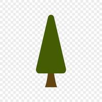 Natal árvore ilustração. simples árvore ícone. floresta e jardim símbolo. vetor