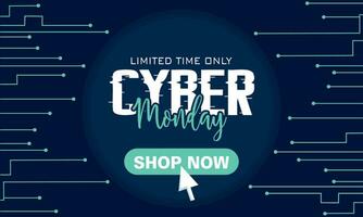 azul néon colori cyber Segunda-feira venda promoção modelo vetor