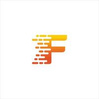 velozes carta f logotipo ícone Projeto modelo vetor