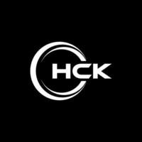 hck carta logotipo projeto, inspiração para uma único identidade. moderno elegância e criativo Projeto. marca d'água seu sucesso com a impressionante isto logotipo. vetor