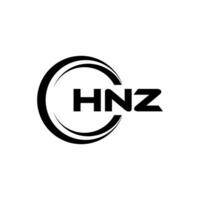 hnz logotipo projeto, inspiração para uma único identidade. moderno elegância e criativo Projeto. marca d'água seu sucesso com a impressionante isto logo.v vetor