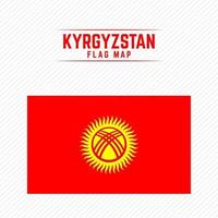 bandeira nacional do Quirguistão vetor