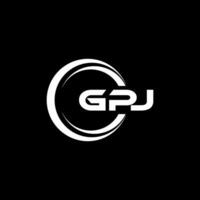 gpj logotipo projeto, inspiração para uma único identidade. moderno elegância e criativo Projeto. marca d'água seu sucesso com a impressionante isto logotipo. vetor