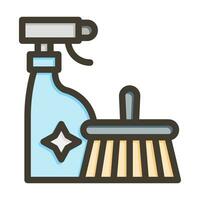 limpeza produtos vetor Grosso linha preenchidas cores ícone para pessoal e comercial usar.