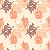 tropical folhas fundo. Matisse inspirado decoração papel de parede. simples orgânico forma desatado padronizar. vetor