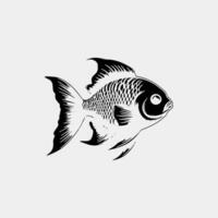 design de ilustração vetorial de modelo de logotipo de peixe vetor