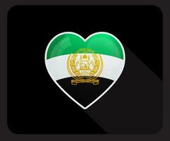 panjshir amor orgulho bandeira ícone vetor