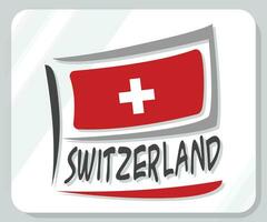 Suíça gráfico orgulho bandeira ícone vetor