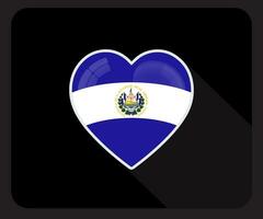 el salvador amor orgulho bandeira ícone vetor