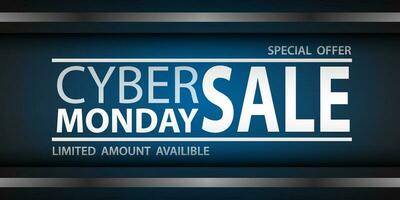 venda cibernética segunda-feira vetor