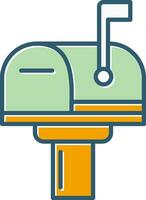 ícone de vetor de caixa de correio