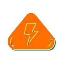 ícone de vetor de risco elétrico