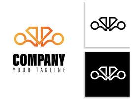 logotipo a partir de a cartas q e r, adequado para qualquer companhia vetor