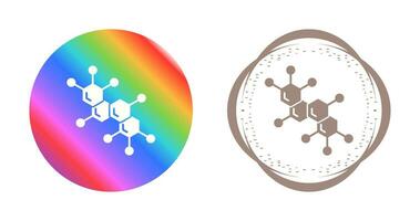 ícone de vetor de molécula