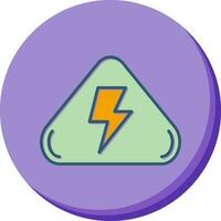 ícone de vetor de risco elétrico