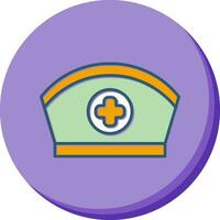 ícone de vetor de boné de enfermeira