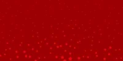 modelo de vetor vermelho escuro com estrelas de néon. brilhante ilustração colorida com estrelas pequenas e grandes. padrão para embrulhar presentes.