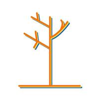 ícone de vetor de árvore de outono