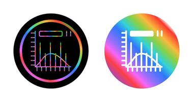 ícone de vetor de histograma