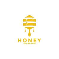 querida logotipo Projeto inspiração, querida abelha logotipo vetor ícone modelo