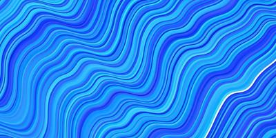 layout de vetor de azul claro com linhas irônicas. ilustração abstrata colorida com curvas de gradiente. design inteligente para suas promoções.