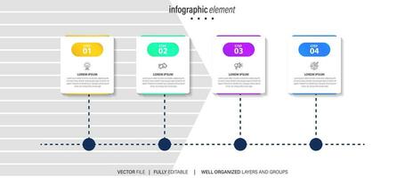 conjunto do infográfico elementos dados visualização vetor Projeto modelo. pode estar usava para passos, opções, o negócio processo, fluxo de trabalho, diagrama, fluxograma conceito, Linha do tempo, marketing ícones, informação gráficos.